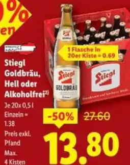 Lidl Stiegl Goldbräu, Hell oder Alkoholfrei Angebot