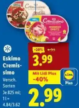 Lidl Eskimo Cremissimo Angebot