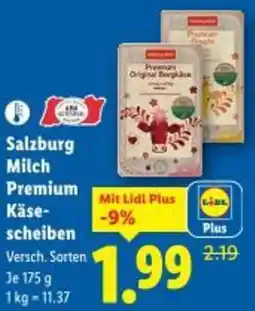Lidl Salzburg Milch Premium Käse scheiben Angebot