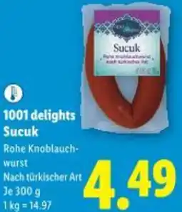 Lidl 1001 delights Sucuk Angebot
