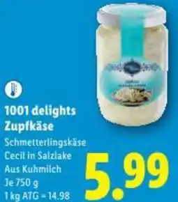 Lidl 1001 delights Zupfkäse Angebot