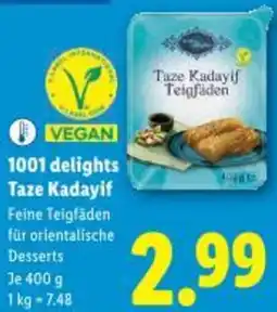 Lidl 1001 delights Taze Kadayif Angebot
