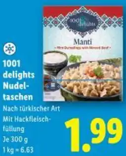 Lidl 1001 delights Nudel taschen Angebot