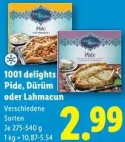 Lidl 1001 delights Pide, Dürüm oder Lahmacun Angebot
