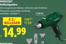Lidl PARKSIDE Heißluftgebläse Angebot
