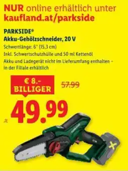 Lidl PARKSIDE® Akku-Gehölzschneider, 20 V Angebot
