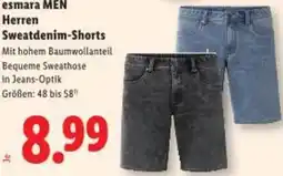Lidl esmara MEN Herren Sweatdenim-Shorts Angebot
