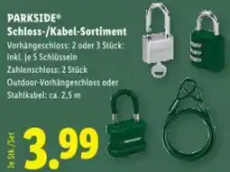 Lidl PARKSIDE® Schloss-/Kabel-Sortiment Angebot