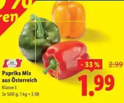 Lidl Paprika Mix aus Österreich Angebot