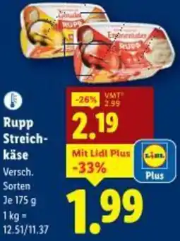Lidl Rupp Streichkäse Angebot