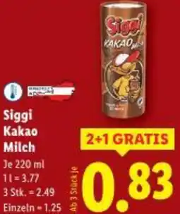 Lidl Siggi Kakao Milch Angebot
