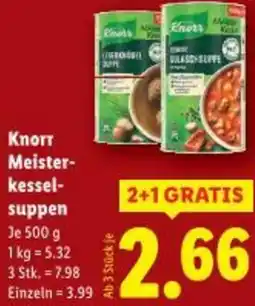 Lidl Knorr Meister- kessel- suppen Angebot