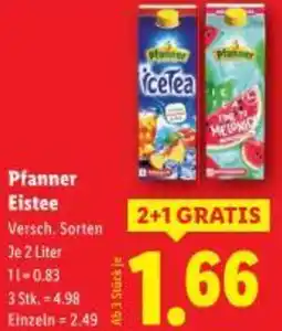 Lidl Pfanner Eistee Angebot