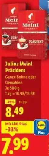 Lidl Julius Meinl Präsident Angebot