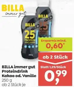 ADEG BILLA immer gut Proteindrink Kakao od. Vanille Angebot
