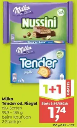 ADEG Milka Tender od. Riegel Angebot