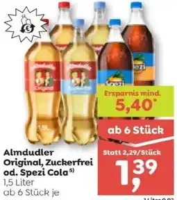 ADEG Almdudler Original, Zuckerfrei od. Spezi Cola Angebot