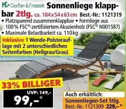 Norma K>Garten & Freizeit Sonnenliege klappbar Angebot