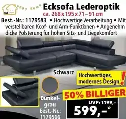 Norma Ecksofa Lederoptik Angebot