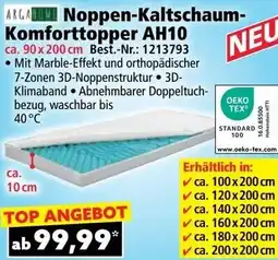 Norma ARGANOM Noppen-Kaltschaum- Komforttopper AH10 Angebot