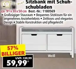 Norma Sitzbank mit Schuh- schubladen Angebot