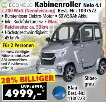 Norma ECONELO Kabinenroller Nelo 4.1 Angebot