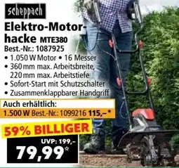 Norma scheppach Elektro-Motor- hacke MTE380 Angebot