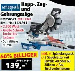 Norma scheppach Kapp-, Zug- und Gehrungssäge Angebot