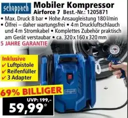 Norma scheppach Mobiler Kompressor Angebot