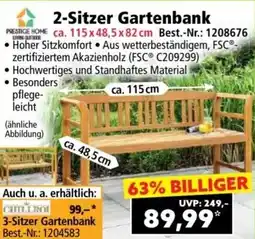 Norma 2-Sitzer Gartenbank Angebot
