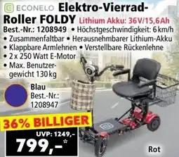 Norma ECONELO Elektro-Vierrad- Roller FOLDY Angebot