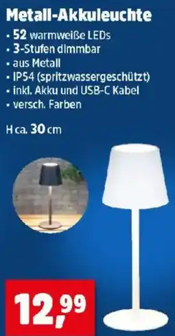 Thomas Philipps Metall-Akkuleuchte Angebot