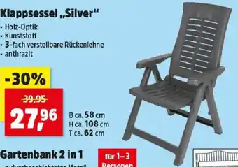 Thomas Philipps Klappsessel,,Silver Angebot