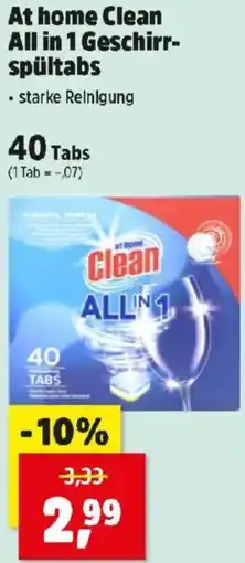 Thomas Philipps At home Clean All in 1 Geschirr- spültabs Angebot