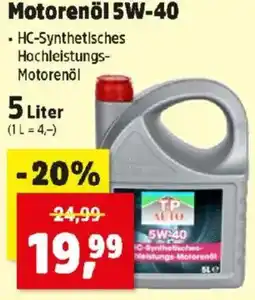 Thomas Philipps Motorenöl 5W-40 Angebot