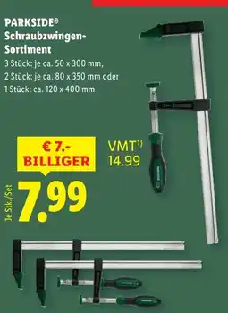 Lidl Parkside Schraubzwingen-Set Angebot