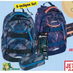 Maximarkt Next Generation Rucksack-Set Grey-Black oder Rose-Blue 8-teiliges Maximarkt Angebot