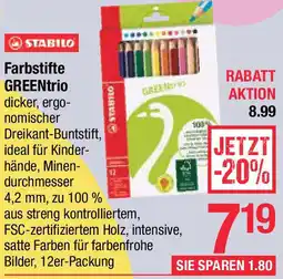 Maximarkt Farbstifte GREENtrio Angebot