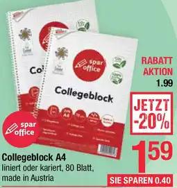 Maximarkt Collegeblock A4 liniert oder kariert Angebot