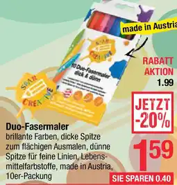 Maximarkt Duo-Fasermaler Angebot