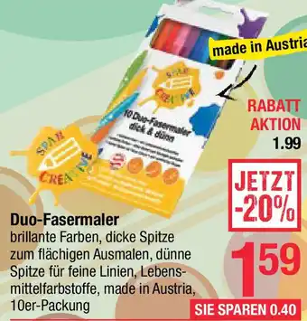 Maximarkt Duo-Fasermaler Angebot