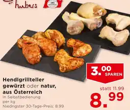 Unimarkt Hendlgrillteller gewürzt oder natur aus Österreich Angebot