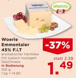 Unimarkt Woerle Emmentaler 45% F.i.t Angebot