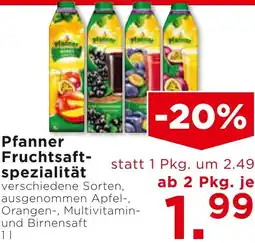 Unimarkt Pfanner Fruchtsaft spezialität Angebot