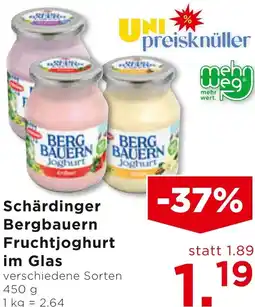 Unimarkt Schärdinger Bergbauern Fruchtjoghurt im Glas Angebot