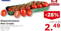 Unimarkt Rispentomaten Mini Ovalis Angebot