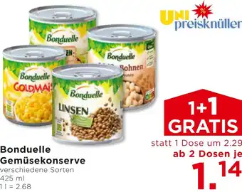 Unimarkt Bonduelle Gemüsekonserve Angebot