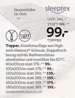 XXXLutz Topper Angebot
