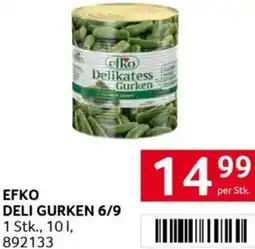Transgourmet Efko deli gurken 6/9 Angebot
