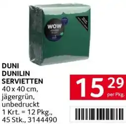 Transgourmet Duni dunilin servietten Angebot